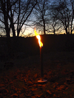 Adventslicht im Garten