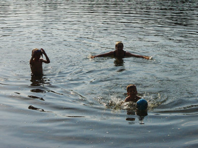 beim Schwimmen