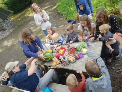 beim Picknick